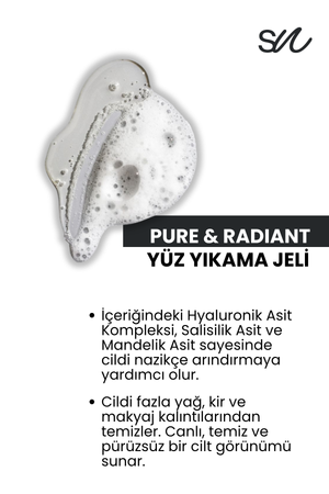 Arındırıcı, Pürüzsüzleştirici ve Aydınlatıcı Yüz Temizleme Jeli