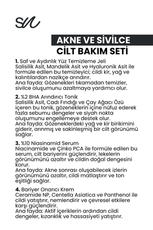 Akne ve Sivilce Bakım Seti