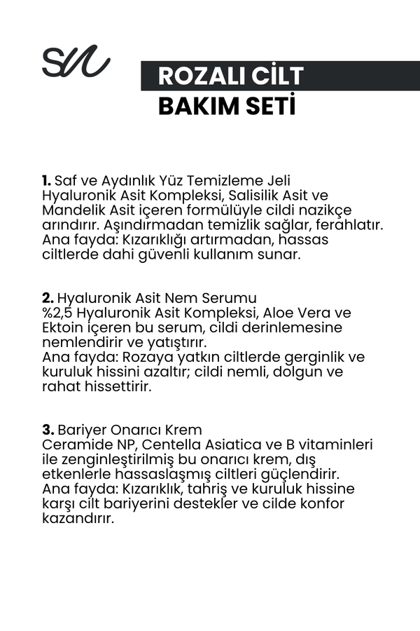 Rozalı Cilt Bakım Seti