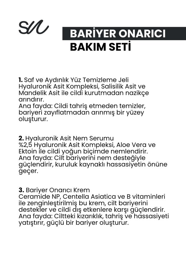 Cilt Bariyeri Onarıcı Bakım Seti