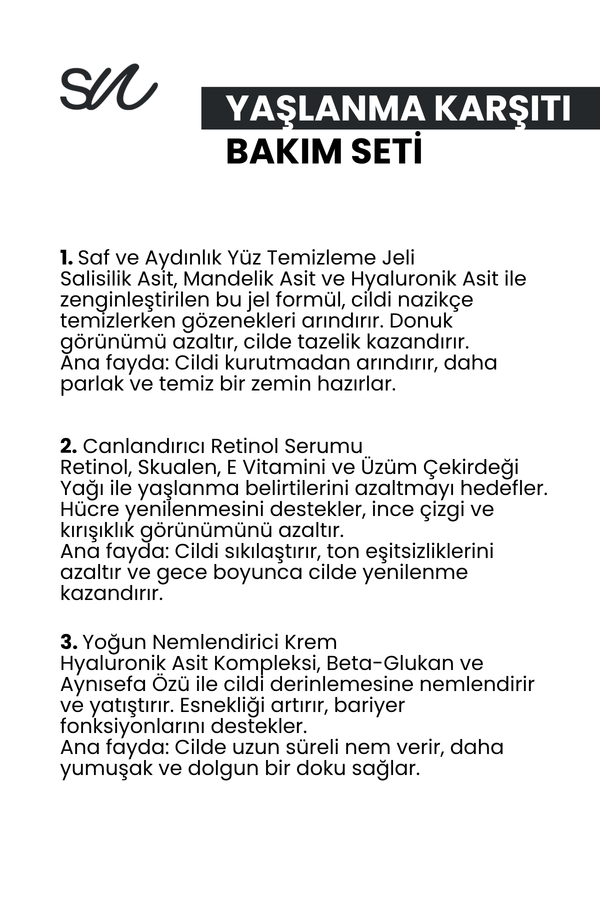 Yaşlanma Karşıtı Bakım Seti