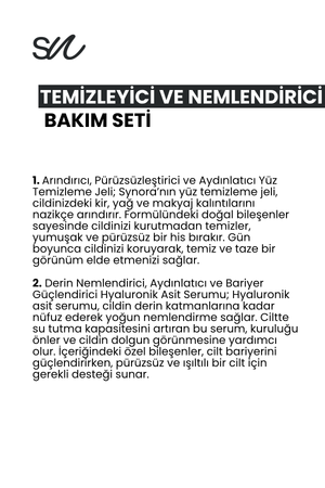 Nazik Temizleyici ve Nemlendirici Cilt Bakım Seti