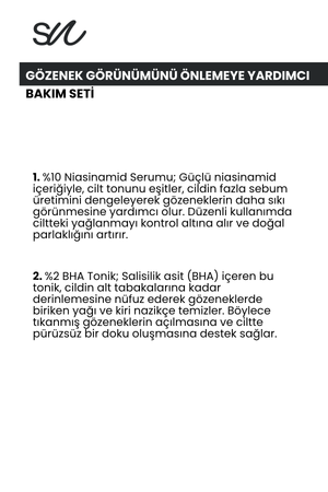 Gözenek Görünümünü Önlemeye Yardımcı Cilt Bakım Seti