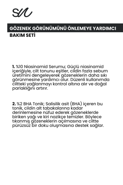 Gözenek Görünümünü Önlemeye Yardımcı Cilt Bakım Seti