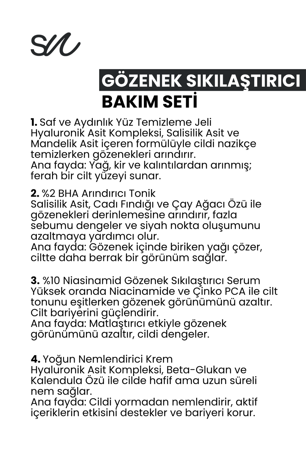 Gözenek Sıkılaştırıcı Bakım Seti